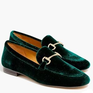 J. Crew velvet loafers